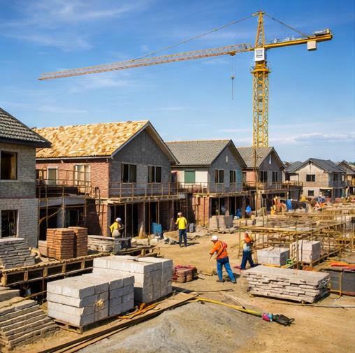 Construction crew on site
